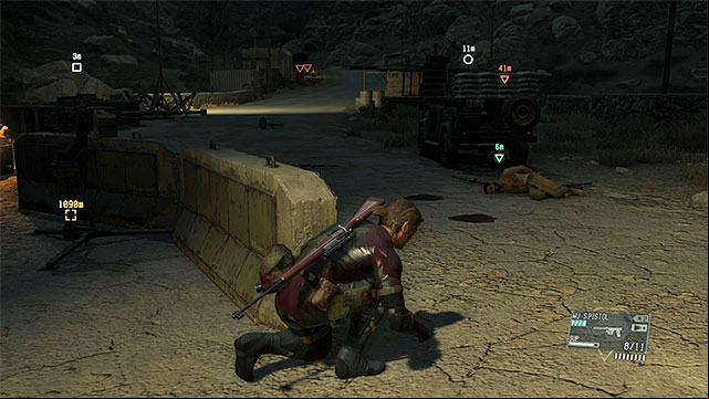 After eliminating the enemies, approach the prisoner. - Heading towards the location of Honey Bee | Walkthrough - Mission 6 - Where Do the Bees Sleep? - Metal Gear Solid V: The Phantom Pain Game Guide & Walkthrough