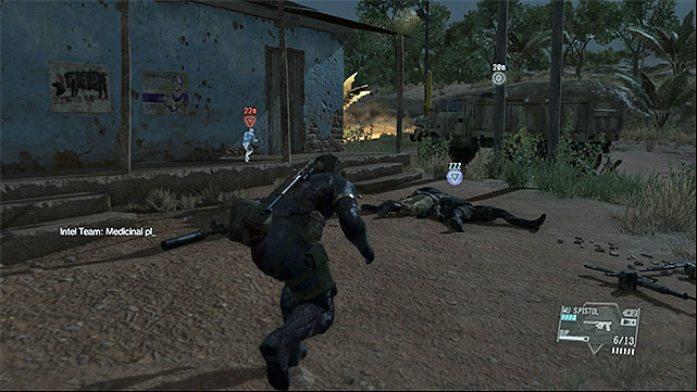 Eliminate the soldiers guarding the gunsmith and then fulton him. - Side-Ops missions walkthroughs (101-110) - Side-Ops - Metal Gear Solid V: The Phantom Pain Game Guide & Walkthrough