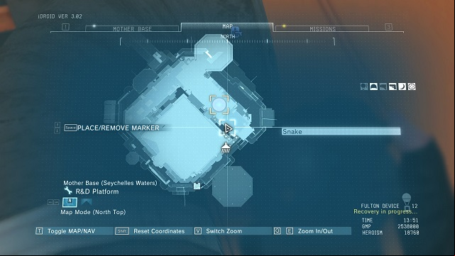 Location of the diamond. - Rough Diamonds in the Mother Base - Rough Diamonds - Metal Gear Solid V: The Phantom Pain Game Guide & Walkthrough