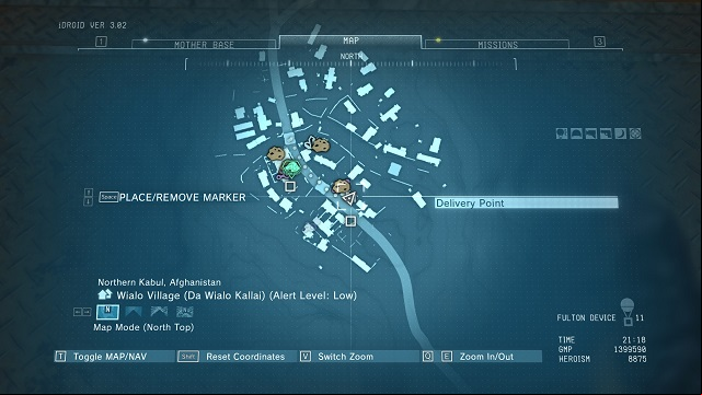 The location of the Delivery Point - Afghanistan | Delivery Point Invoices - Delivery Point Invoices - Metal Gear Solid V: The Phantom Pain Game Guide & Walkthrough
