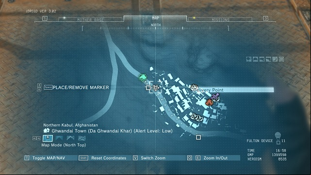 The location of the Delivery Point - Afghanistan | Delivery Point Invoices - Delivery Point Invoices - Metal Gear Solid V: The Phantom Pain Game Guide & Walkthrough