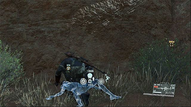 The best way is to sneak up to the target and Fulton him. - Eliminating the former rebel Mbele soldier | Walkthrough - Mission 18 - Blood Runs Deep - Metal Gear Solid V: The Phantom Pain Game Guide & Walkthrough