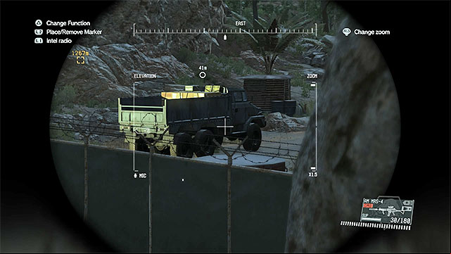 The truck is parked near the place where you start the mission. - Remaining Voices - secondary mission objectives | Walkthrough - Mission 20 - Voices - Metal Gear Solid V: The Phantom Pain Game Guide & Walkthrough