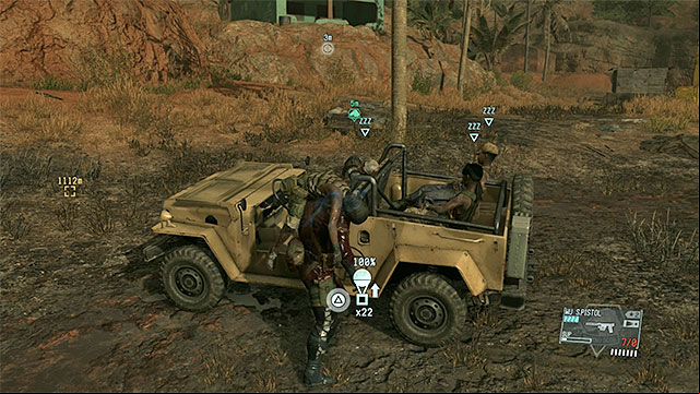 You can use the jeep in the village for extraction of the juvenile fighters - Remaining Pitch Dark - secondary mission objectives | Walkthrough - Mission 13 - Pitch Dark - Metal Gear Solid V: The Phantom Pain Game Guide & Walkthrough