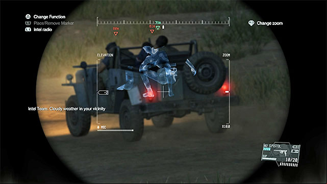 Either stop the jeep along its route or follow it to the station - Rescuing and extracting the engineers | Walkthrough - Mission 24 - Close - Metal Gear Solid V: The Phantom Pain Game Guide & Walkthrough