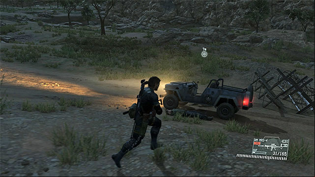 The first jeep to fulton is the one that the enemies plan on using to transport the female engineer - Remaining Close - secondary mission objectives | Walkthrough - Mission 24 - Close - Metal Gear Solid V: The Phantom Pain Game Guide & Walkthrough