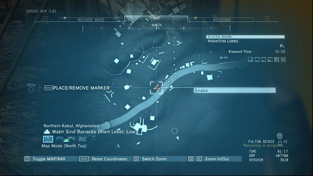 The location of the diamond - Rough Diamonds in Wakh Sind Barracks (Afghanistan) - Rough Diamonds - Metal Gear Solid V: The Phantom Pain Game Guide & Walkthrough