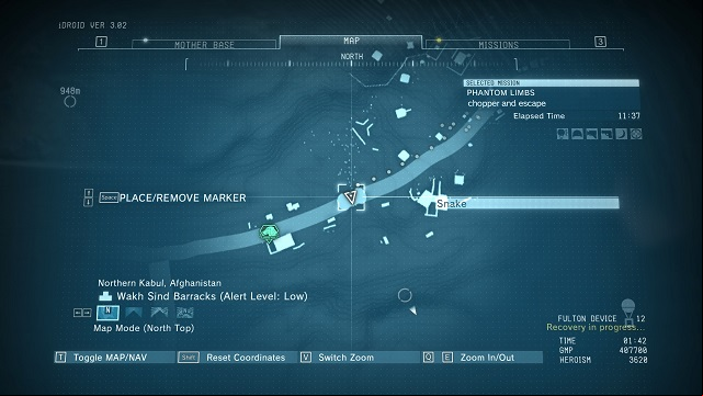 The location of the diamond - Rough Diamonds in Wakh Sind Barracks (Afghanistan) - Rough Diamonds - Metal Gear Solid V: The Phantom Pain Game Guide & Walkthrough
