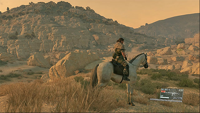 Riding a horse is a great way to traverse long distances - General exploring tips | Exploring the games world - Exploring the games world - Metal Gear Solid V: The Phantom Pain Game Guide & Walkthrough