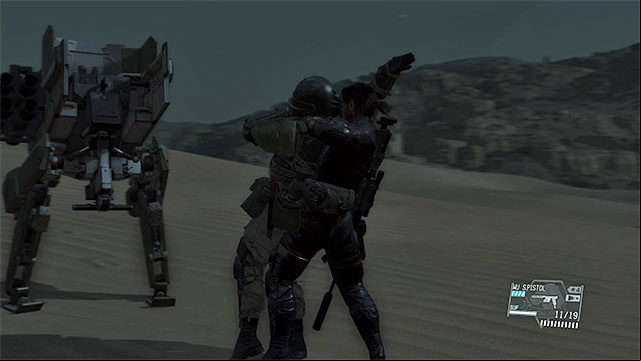 You can sneak to the Walker Gears from behind and throw the operators off. - Remaining To Know Too Much - secondary mission objectives | Walkthrough - Mission 32 - To Know Too Much - Metal Gear Solid V: The Phantom Pain Game Guide & Walkthrough