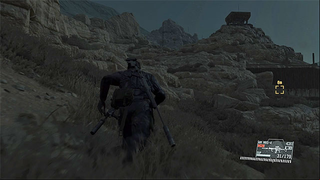 Just like before, climb the rocks Westwards of the barracks - Mission 39 - Over the Fence | Walkthrough - Mission 39 - Over the Fence and Mission 40 - Cloaked in Silence - Metal Gear Solid V: The Phantom Pain Game Guide & Walkthrough