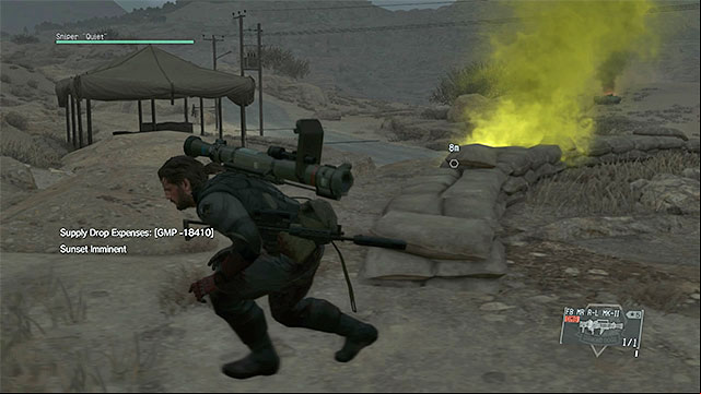 Order the supply drops - Eliminating the Soviet mechanized unit | Walkthrough - Mission 45 - A Quiet Exit - Metal Gear Solid V: The Phantom Pain Game Guide & Walkthrough