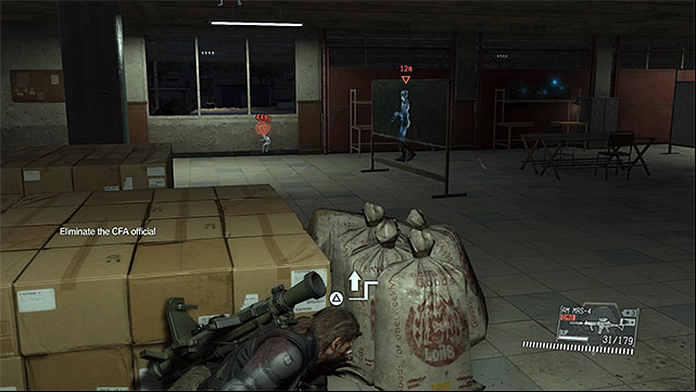 You can easily end this mission by eliminating the gun-seller. - Mission 47 - The War Economy | Walkthrough - Mission 47, 48 and 49 - Metal Gear Solid V: The Phantom Pain Game Guide & Walkthrough