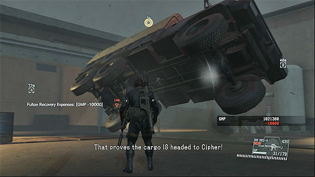 It is best to fulton the truck as quickly as possible - Extracting the truck | Walkthrough - Mission 16 - Traitors Caravan - Metal Gear Solid V: The Phantom Pain Game Guide & Walkthrough