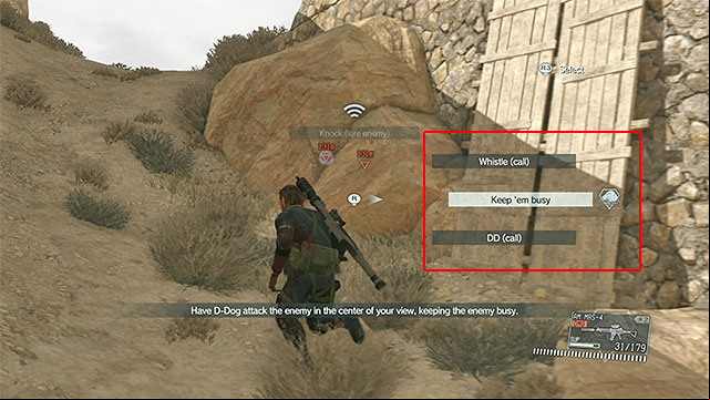 You can give orders to your buddy from the expandable menu - Buddies | Completing missions - Completing missions - Metal Gear Solid V: The Phantom Pain Game Guide & Walkthrough