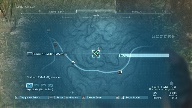 The location of the diamond - Rough Diamonds in Spugmay Keep (Afghanistan) - Rough Diamonds - Metal Gear Solid V: The Phantom Pain Game Guide & Walkthrough