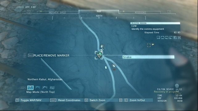 The location of the diamond - Rough Diamonds in Wialo Village (Afghanistan) - Rough Diamonds - Metal Gear Solid V: The Phantom Pain Game Guide & Walkthrough