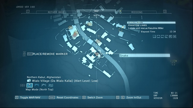 The location of the diamond - Rough Diamonds in Wialo Village (Afghanistan) - Rough Diamonds - Metal Gear Solid V: The Phantom Pain Game Guide & Walkthrough