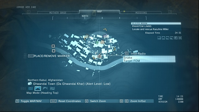 The location of the diamond - Rough Diamonds in Ghwandai Town (Afghanistan) - Rough Diamonds - Metal Gear Solid V: The Phantom Pain Game Guide & Walkthrough