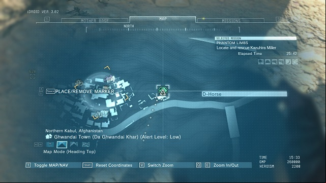 The location of the diamond - Rough Diamonds in Ghwandai Town (Afghanistan) - Rough Diamonds - Metal Gear Solid V: The Phantom Pain Game Guide & Walkthrough