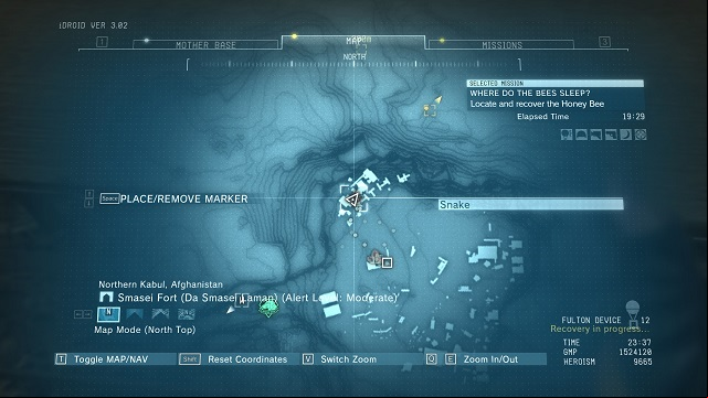 The location of the diamonds - Rough Diamonds in Smasei Fort (Afghanistan) - Rough Diamonds - Metal Gear Solid V: The Phantom Pain Game Guide & Walkthrough