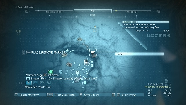 The location of the diamond - Rough Diamonds in Smasei Fort (Afghanistan) - Rough Diamonds - Metal Gear Solid V: The Phantom Pain Game Guide & Walkthrough