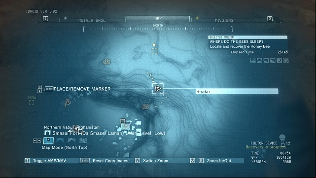 The location of the diamonds - Rough Diamonds in Smasei Fort (Afghanistan) - Rough Diamonds - Metal Gear Solid V: The Phantom Pain Game Guide & Walkthrough