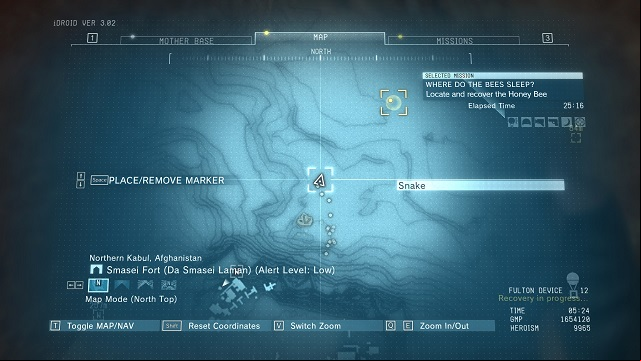 The location of the diamond - Rough Diamonds in Smasei Fort (Afghanistan) - Rough Diamonds - Metal Gear Solid V: The Phantom Pain Game Guide & Walkthrough