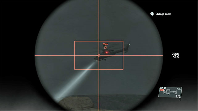 The gunship is flying over the entire map. - Eliminating the tanks and gunship | Walkthrough - Mission 9 - Backup, Back Down - Metal Gear Solid V: The Phantom Pain Game Guide & Walkthrough