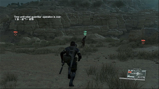 Check the area around the southern landing site. - Extracting the prisoners and enemy patrol | Walkthrough - Mission 9 - Backup, Back Down - Metal Gear Solid V: The Phantom Pain Game Guide & Walkthrough