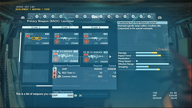 New inventions quickly become more and more expensive - What to spend the GMP on in MGS V? | FAQ - Frequently Asked Questions - FAQ - Frequently Asked Questions - Metal Gear Solid V: The Phantom Pain Game Guide & Walkthrough