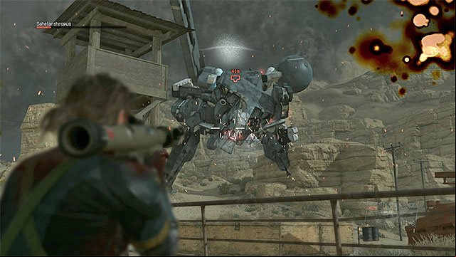 Attack the stunned Sahelanthropus. - The second phase of the battle with Sahelanthropus | Walkthrough - Mission 31 - Sahelanthropus - Metal Gear Solid V: The Phantom Pain Game Guide & Walkthrough