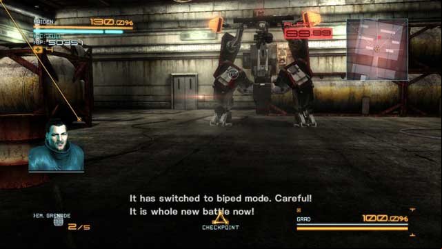 This is the much easier version of the boss. - R-02 Research Facility - The Main Campaign - walkthrough - Metal Gear Rising: Revengeance - Game Guide and Walkthrough