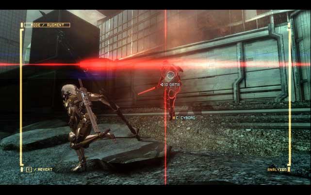 A lefty that you encounter at the beginning of the mission. - R-05 Escape From Denver - The Main Campaign - walkthrough - Metal Gear Rising: Revengeance - Game Guide and Walkthrough