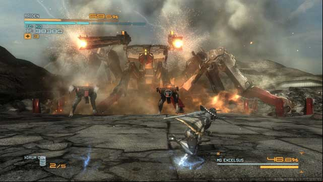 Use the Blade Mode on the Gekko, to regenerate health. - R-07 Assassination Attempt - The Main Campaign - walkthrough - Metal Gear Rising: Revengeance - Game Guide and Walkthrough
