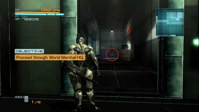 A crate with Endurance Plus. - Boss - Blade Wolf - DLC - Jetstream Sam - walkthrough - Metal Gear Rising: Revengeance - Game Guide and Walkthrough
