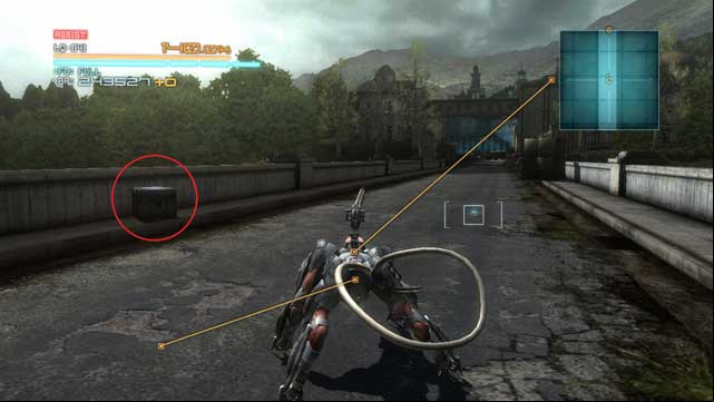 A crate with another Endurance Plus. - Abkhazia Dilapidated Town - DLC - Blade Wolf - walkthrough - Metal Gear Rising: Revengeance - Game Guide and Walkthrough