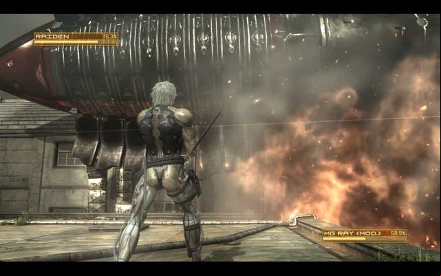 Use Blade Mode, to cut up the rockets. - Metal Gear Ray - Bosses - Metal Gear Rising: Revengeance - Game Guide and Walkthrough