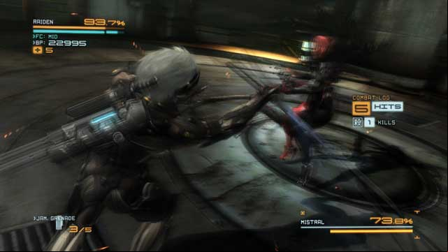 to parry Mistral's attacks. - Mistral - Bosses - Metal Gear Rising: Revengeance - Game Guide and Walkthrough