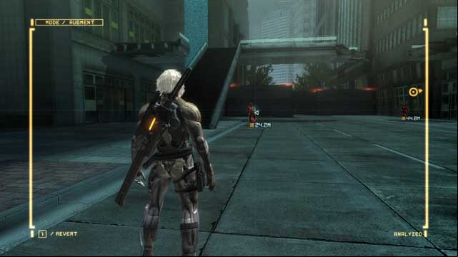 Lefty #9, running out from behind the barricade. - Left arms - Collectibles - Metal Gear Rising: Revengeance - Game Guide and Walkthrough