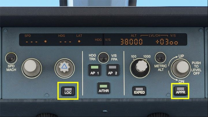 The APPR (Approach) mode is used to automatically approach the landing with the ILS system along the glideslope path - Microsoft Flight Simulator: Autopilot in a enger aircraft - enger aircraft - Microsoft Flight Simulator 2020 Guide