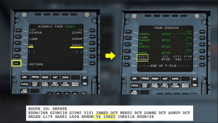 You do the same in the corridor - Microsoft Flight Simulator: How to program MCDU on-board computer? - enger aircraft - Microsoft Flight Simulator 2020 Guide