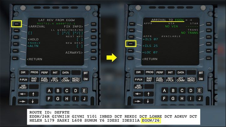 In the menu of the destination airport, select ARRIVAL - Microsoft Flight Simulator: How to program MCDU on-board computer? - enger aircraft - Microsoft Flight Simulator 2020 Guide