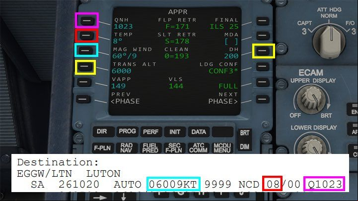 On the left side of the screen there are fields for entering METAR weather data - Microsoft Flight Simulator: How to program MCDU on-board computer? - enger aircraft - Microsoft Flight Simulator 2020 Guide