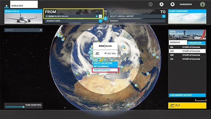 In the Select Departure Airport, enter the ICAO code or city name - Microsoft Flight Simulator: How to create enger aircraft flight plan? - enger aircraft - Microsoft Flight Simulator 2020 Guide