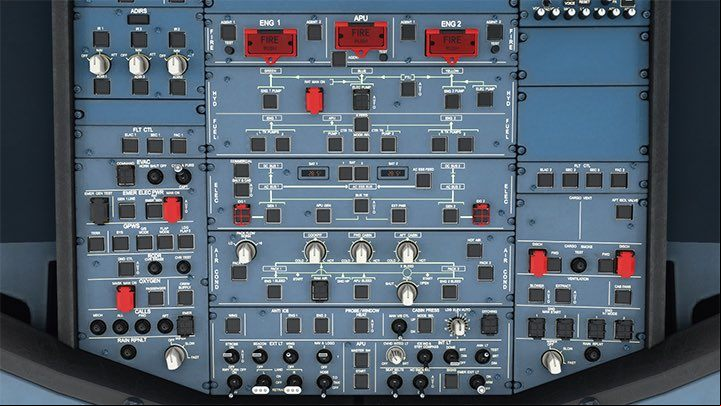 The top called overhead is full of intricate looking switches - Microsoft Flight Simulator: Cockpit of a enger aircraft - enger aircraft - Microsoft Flight Simulator 2020 Guide