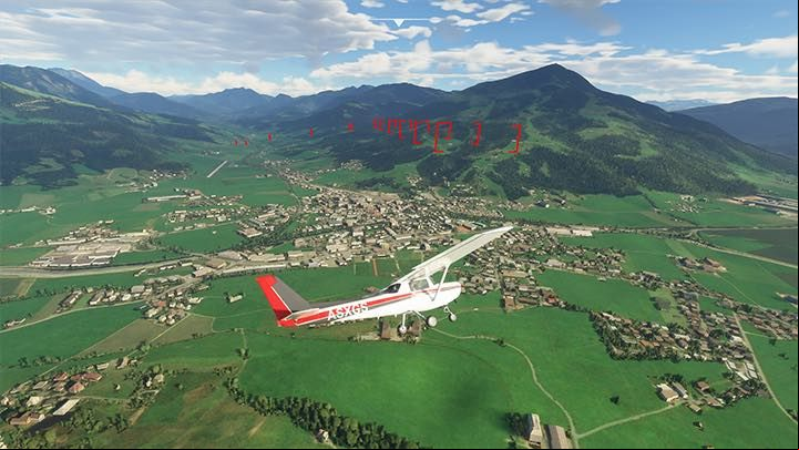 1 - steer so that you fly into a virtual gate tunnel Constantly adjust the engine power and even the trim to fly at a right track at 60 knots without much effort - Microsoft Flight Simulator: Landing - Flying school - Microsoft Flight Simulator 2020 Guide