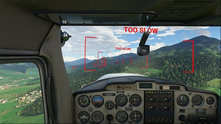 3 - when flying properly, the gates are blue - Microsoft Flight Simulator: Landing - Flying school - Microsoft Flight Simulator 2020 Guide