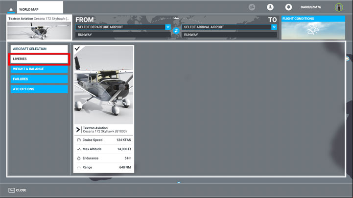 1 - Microsoft Flight Simulator: Color of the plane - how to change it? - FAQ - Microsoft Flight Simulator 2020 Guide