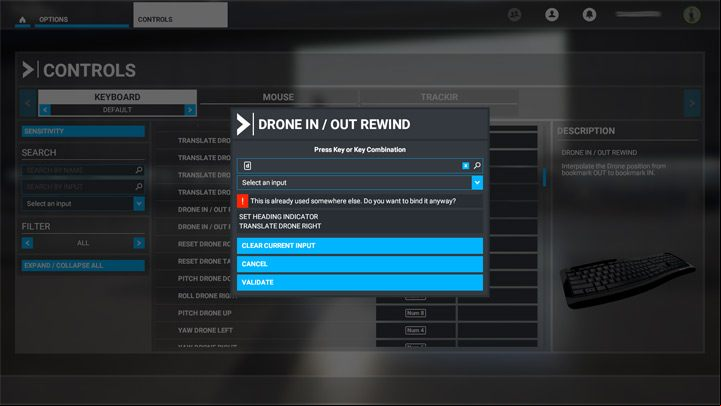 If everything is OK, confirm the choice (Validate) - Microsoft Flight Simulator: Keybinds/Controls - PC, Xbox One - Appendix - Microsoft Flight Simulator 2020 Guide